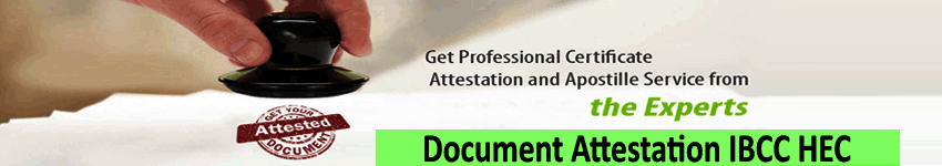 Document Attestation IBCC HEC Services